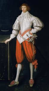 Retrato de un caballero, posiblemente un miembro de la familia Poulett, finales de la década de 1620